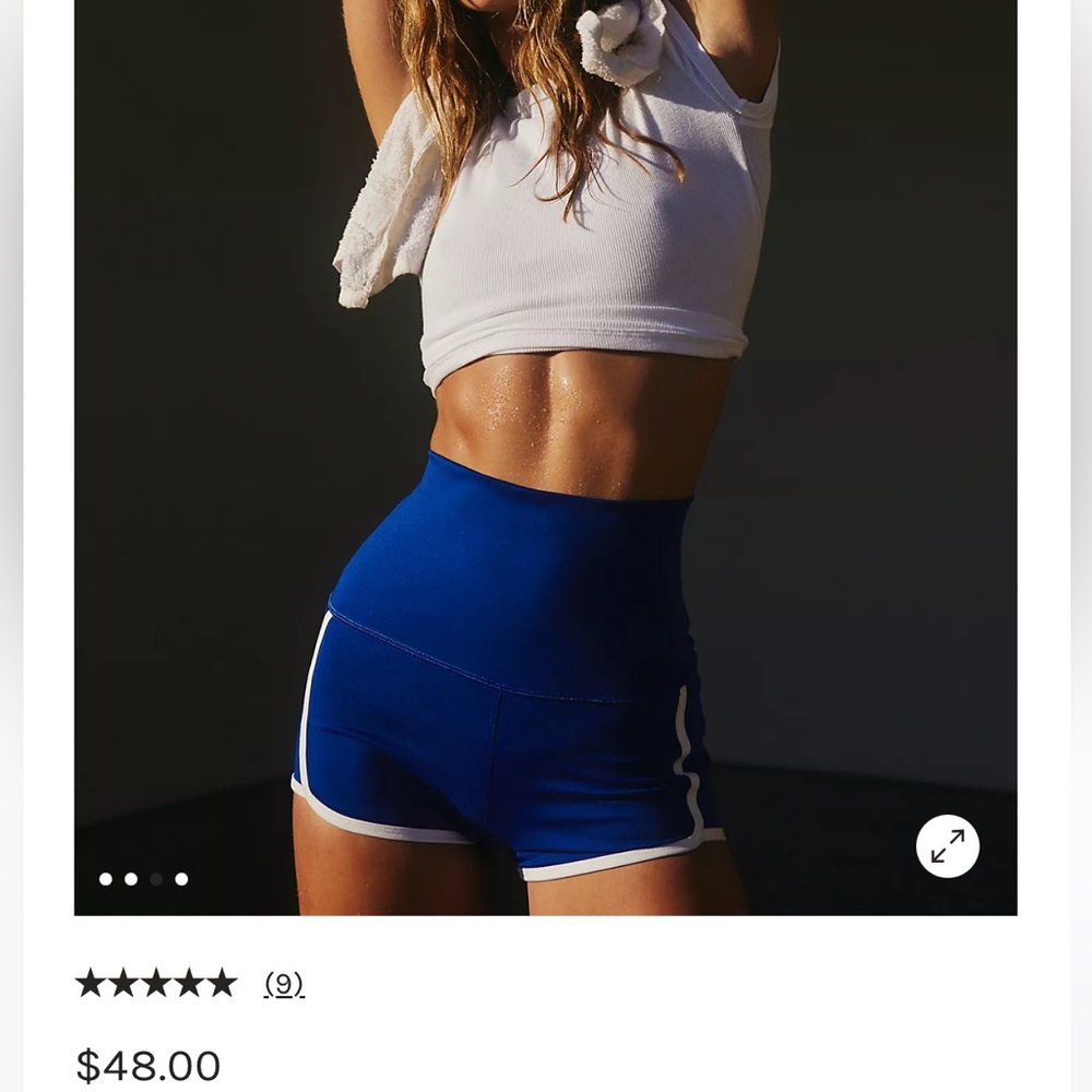 Free people island time high waisted shorts NWT 💙🤍
